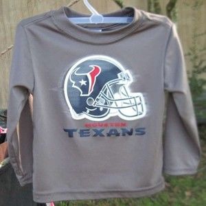 Houston Texans NFL Team Apparel 12M Long Sleeve Baby Shirt Top Texas Football